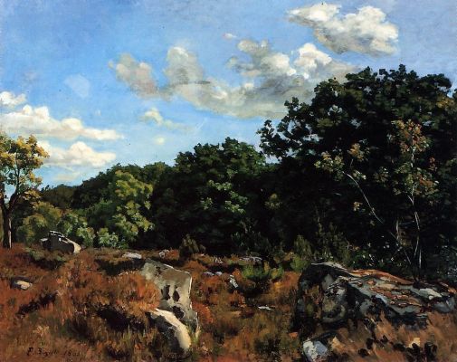 Frederic Bazille - Landscape at Chailly