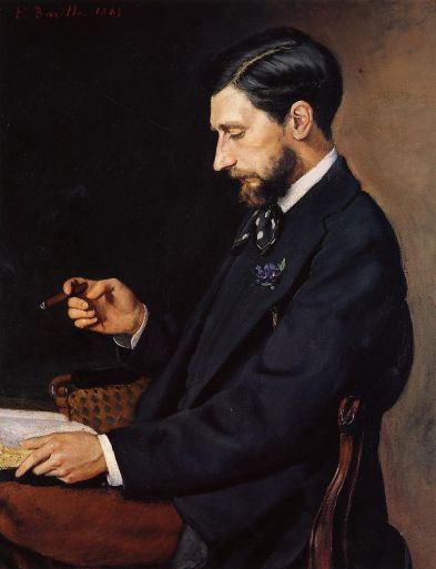 Frederic Bazille - Portrait of Edmond Maitre