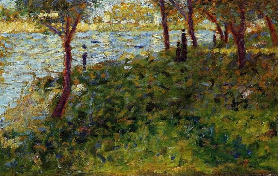 Georges Seurat - La Grande Jatte - Landscape with Figures