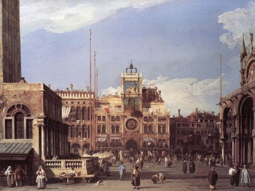 Giovanni Antonio Canal Canaletto - Piazza San Marco The Clocktower
