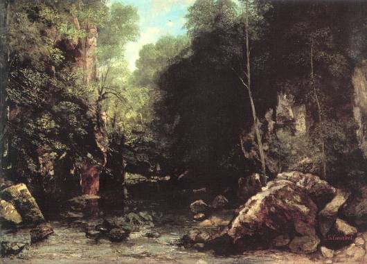 Gustave Courbet - The Shaded Stream