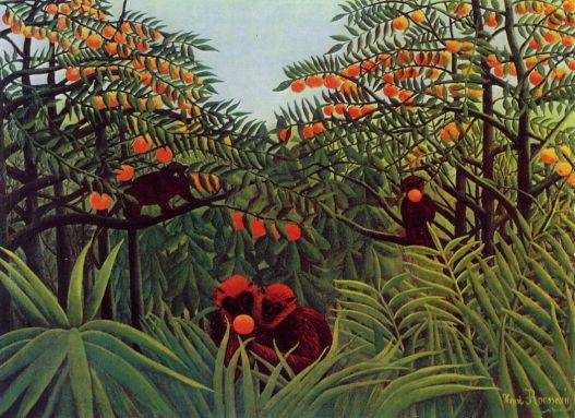 Henri Rousseau - Apes in the Orange Grove