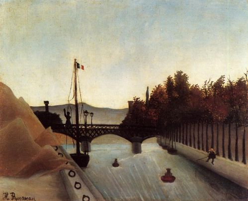 Henri Rousseau - Footbridge at Passy