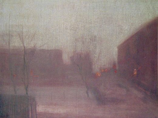 James Abbott Whistler - Trafalgar Square - Chelsea Snow