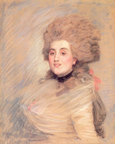 James Tissot - Portrait of an Actress in Eighteenth Century Dress