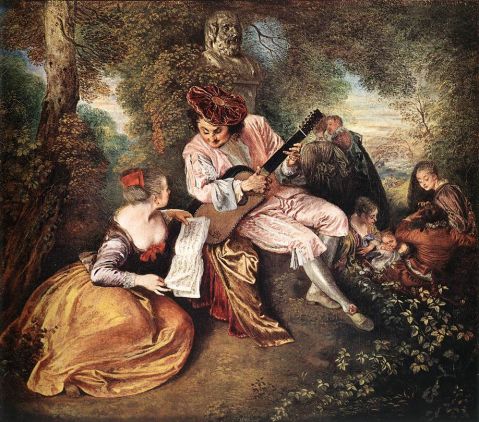 Jean-Antoine Watteau - The Love Song