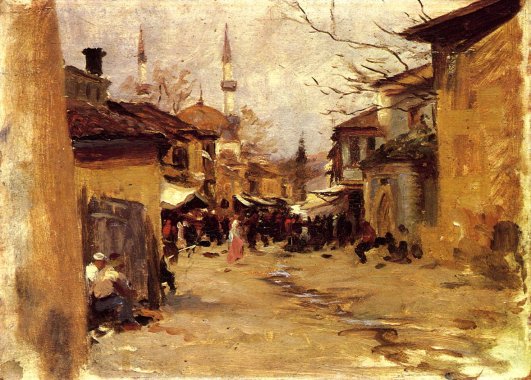 John Singer Sargent - Arab Street Scene