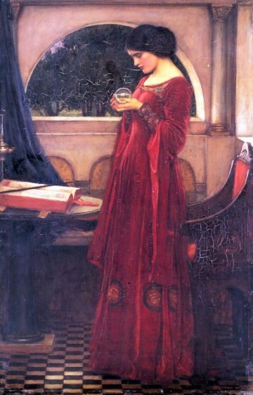 John William Waterhouse - Crystal Ball