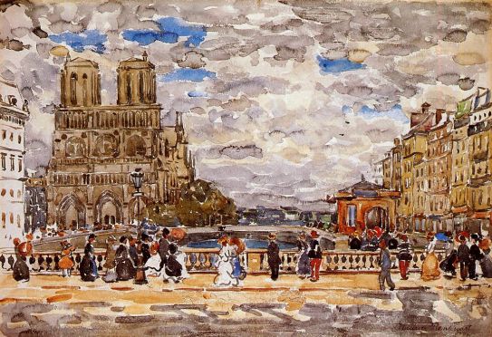 Maurice Prendergast - Notre Dame, Paris