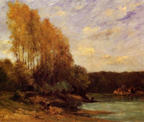 Paul Trouillebert - Early Autumn on a Lake