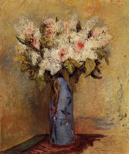 Pierre-Auguste Renoir - Vase of Lilacs and Roses