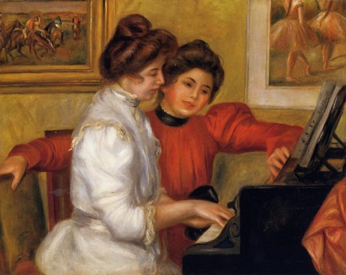 Pierre-Auguste Renoir - Young Girls at the Piano