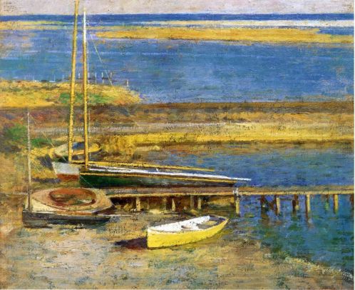 Theodore Robinson - Boats At A Landing