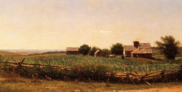 Thomas Worthington Whittredge - Farm by the Shore