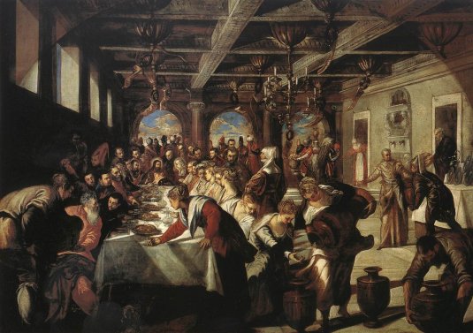 Tintoretto Jacopo Robusti - Marriage At Cana