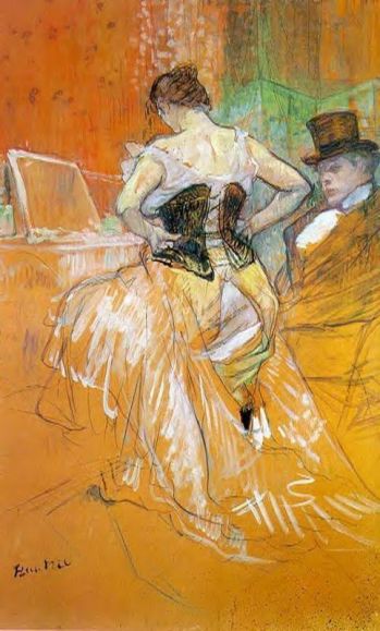 Toulouse Lautrec - Elles - Woman in a Corset