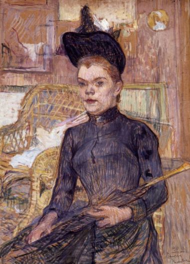 Toulouse Lautrec - Woman in a Black Hat, Berthe la Sourde