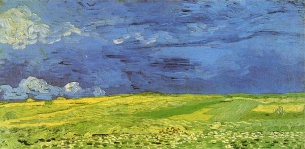 Vincent van Gogh - Wheat Field under Clouded Sky