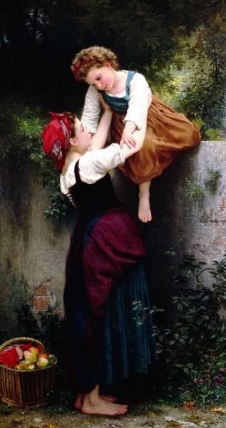 William Adolphe Bouguereau - Little Thieves