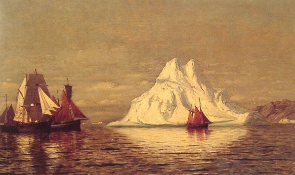 William Bradford - Ships And Iceberg