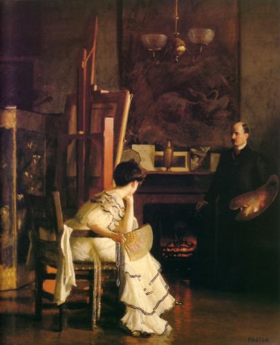 William McGregor Paxton - In the Studio