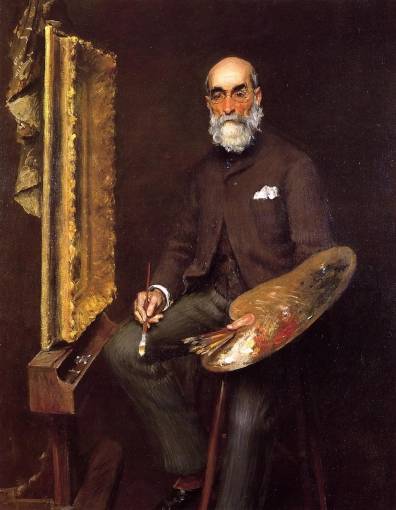 William Merritt Chase - Portrait of Worthington Whittredge