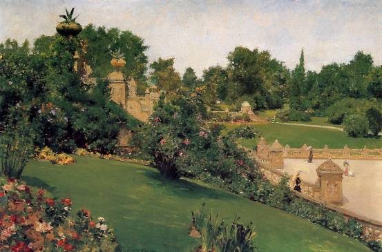 William Merritt Chase - Terrace at the Mall, Cantral Park