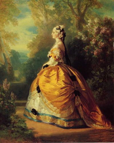 Franz Xavier Winterhalter - The Empress Eugenie A La Marie Antoinette