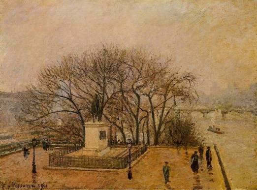 Camille Pissarro - Pont-Neuf, the Statue of Henri IV - Mist