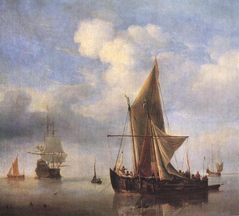 Willem van de Velde the Younger - Calm Sea