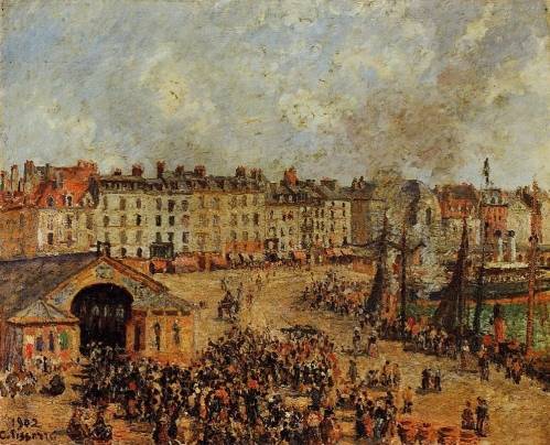 Camille Pissarro - The Fishmarket, Dieppe 1