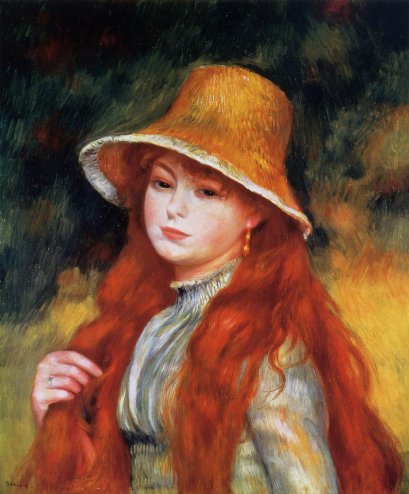 Pierre-Auguste Renoir - Young Girl in a Straw Hat 02