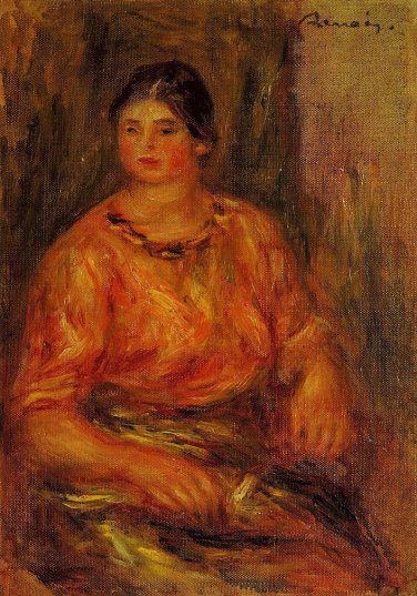 Pierre-Auguste Renoir - Woman in a Red Blouse