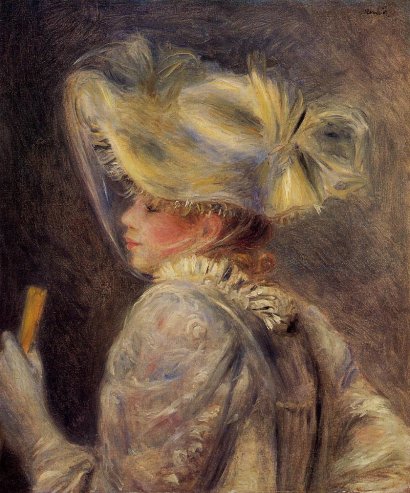 Pierre-Auguste Renoir - Woman in a White Hat