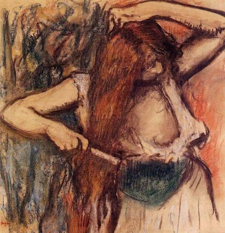 Edgar Degas - Woman Combing Her Hair 3