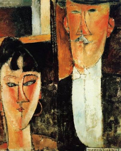 Amedeo Modigliani - Bride and Groom (The Newlyweds)