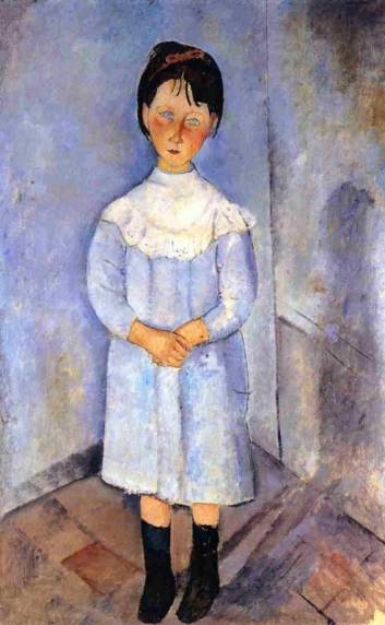 Amedeo Modigliani - Little Girl in Blue