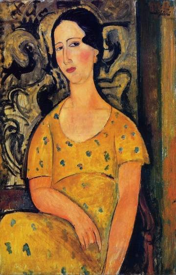 Amedeo Modigliani - Young Woman in a Yellow Dress (Madame Modot)