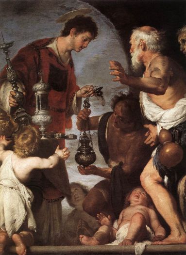 Bernardo Strozzi - The Charity of St Lawrence 2