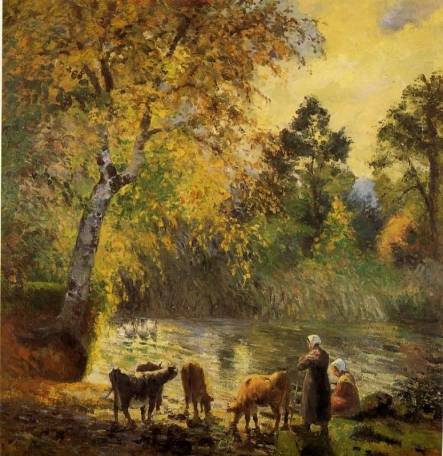 Camille Pissarro - Autumn, Montfoucault Pond