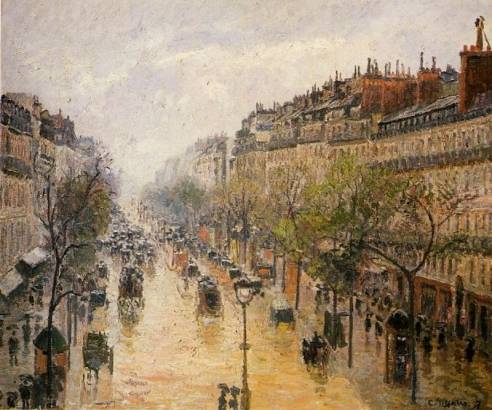 Camille Pissarro - Boulevard Montmartre - Spring Rain