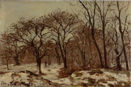 Camille Pissarro - Chestnut Orchard in Winter