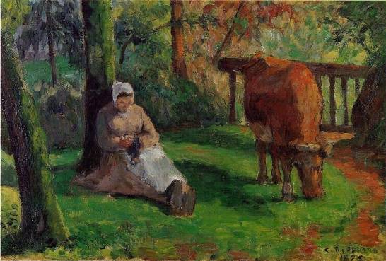 Camille Pissarro - Cowherd 2