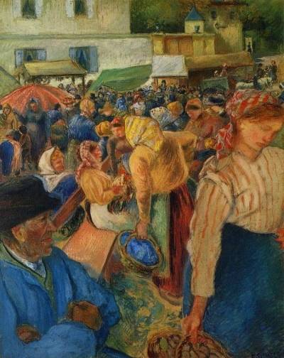Camille Pissarro - Poultry Market, Pontoise