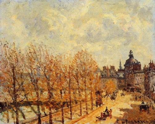 Camille Pissarro - Quai Malaquais, Morning, Sunny Weather