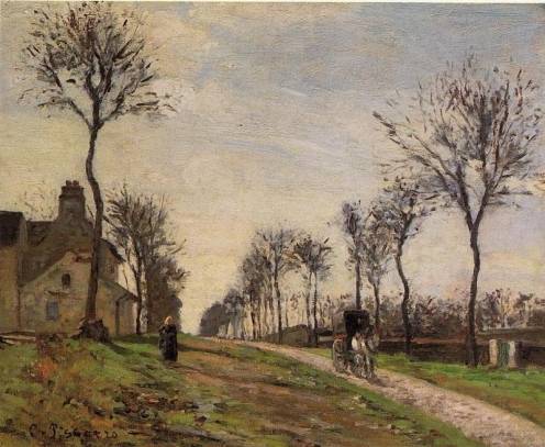 Camille Pissarro - Road to Louveciennes