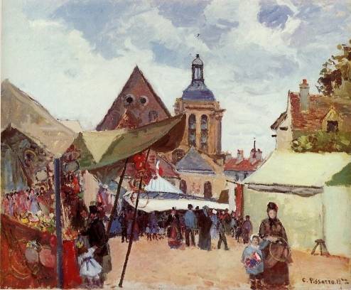 Camille Pissarro - September Celebration, Pontoise