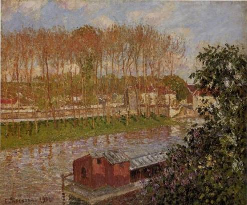 Camille Pissarro - Setting Sun at Moret