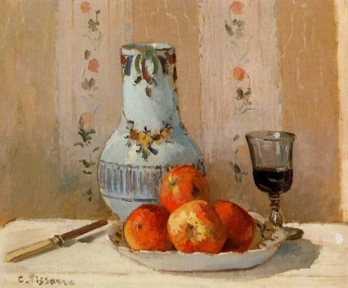 Camille Pissarro - Still Life with Apples and Pitcher