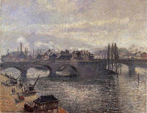 Camille Pissarro - The Corneille Bridge, Rouen - Morning Effect